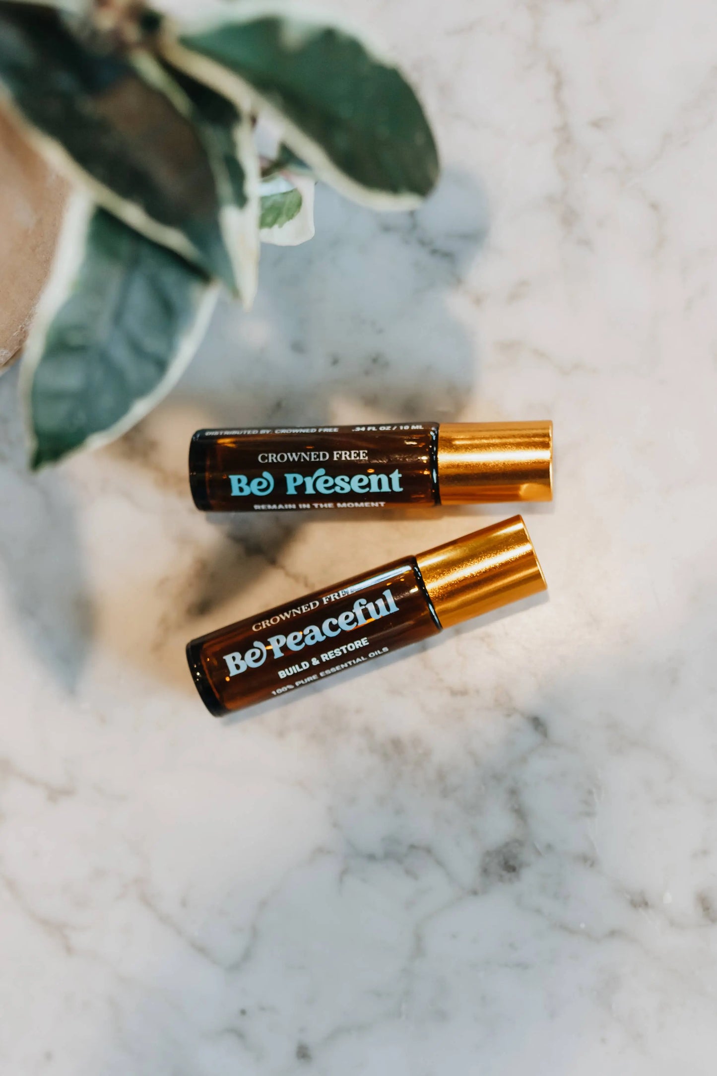 Be Peaceful Essential Oil Rollerball, assembled by survivors The Rooted Soul Wellness Co.