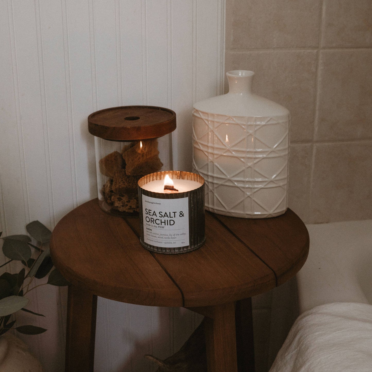 Bookworm Rustic Vintage Farmhouse Wood Wick Candle The Rooted Soul Wellness Co.