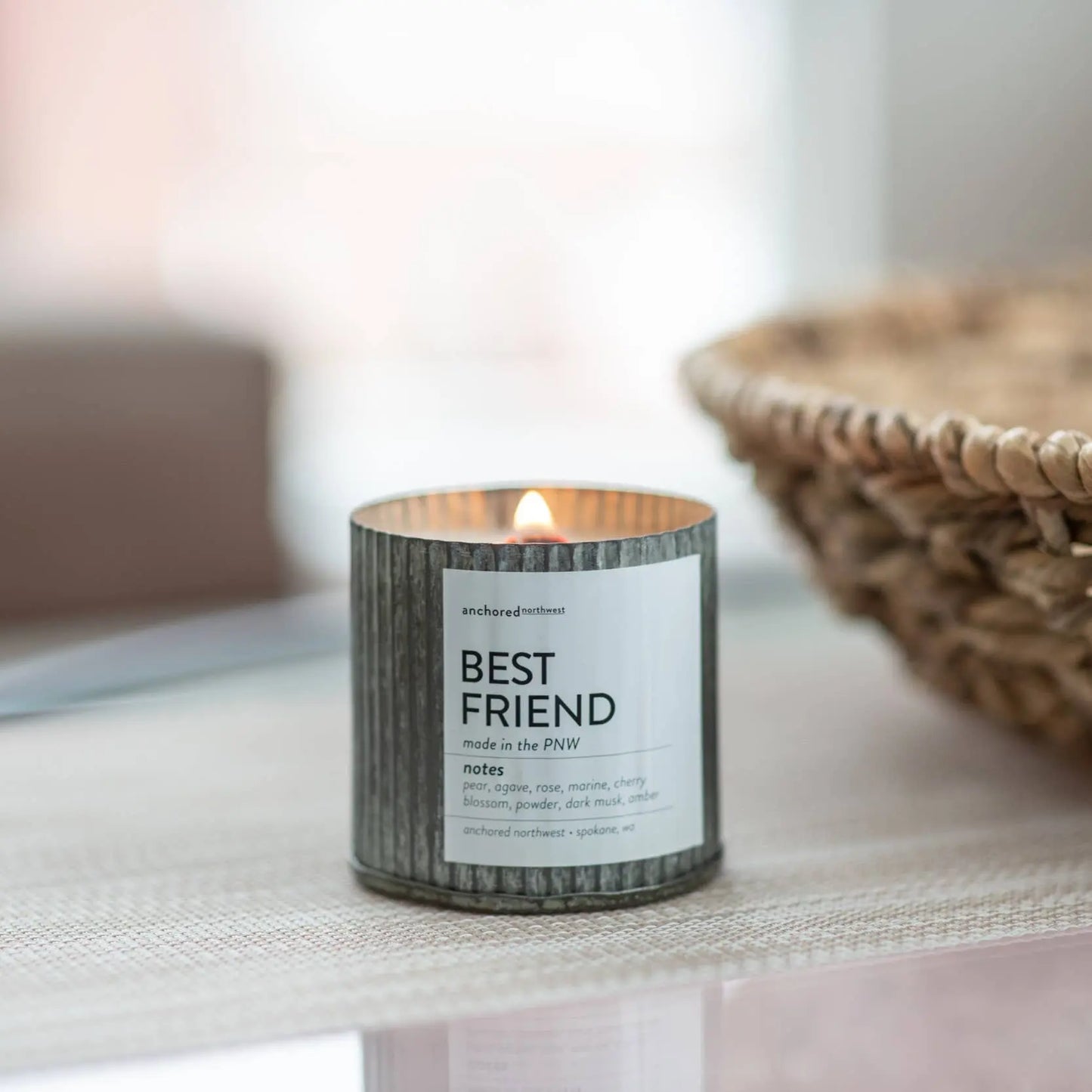 Bookworm Rustic Vintage Farmhouse Wood Wick Candle The Rooted Soul Wellness Co.