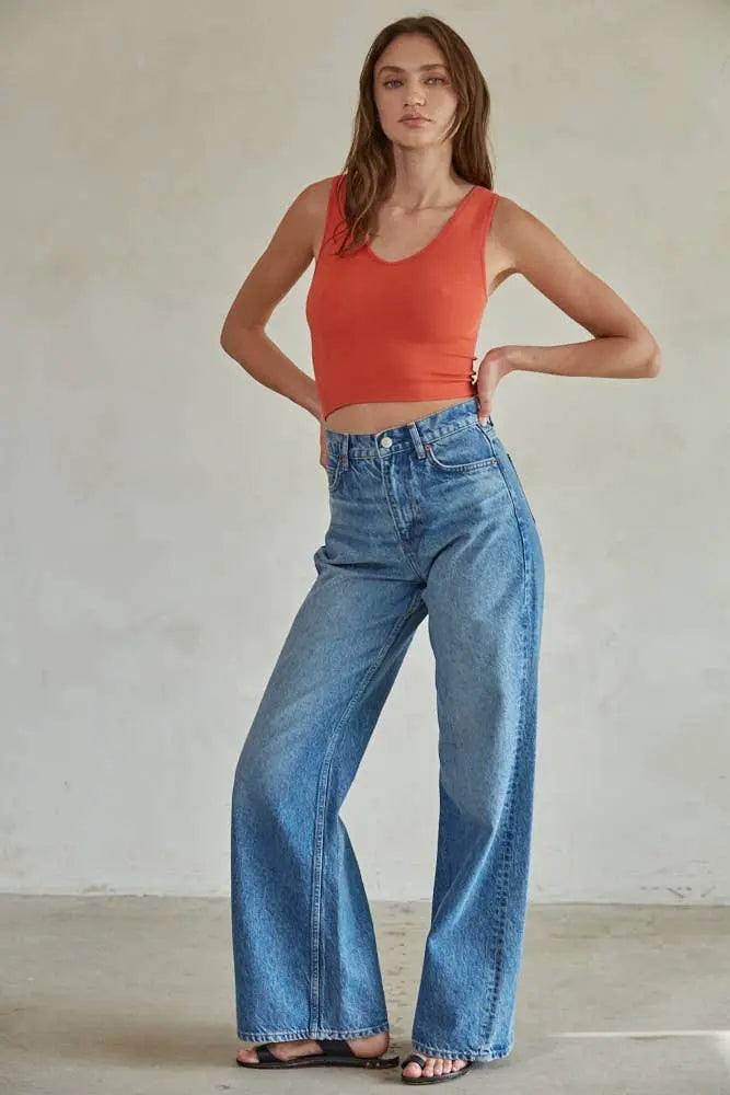 What's the Scoop Reversible Ribbed Knit Brami The Rooted Soul Wellness Co.