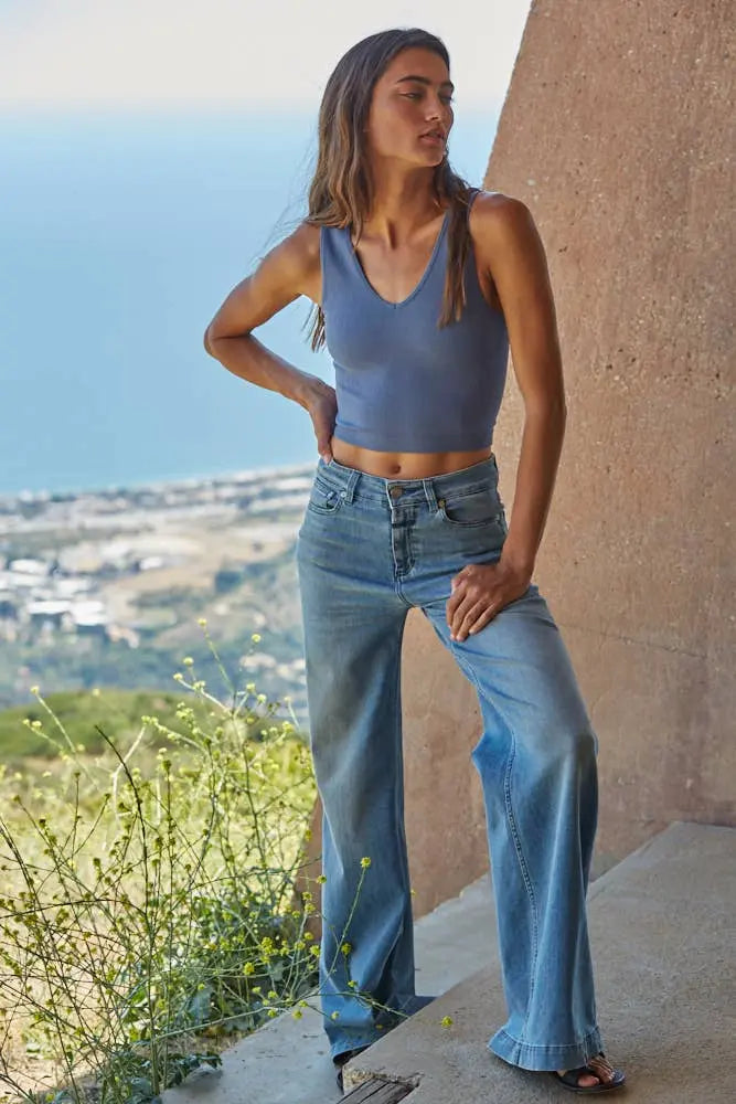 What's the Scoop Reversible Ribbed Knit Brami The Rooted Soul Wellness Co.