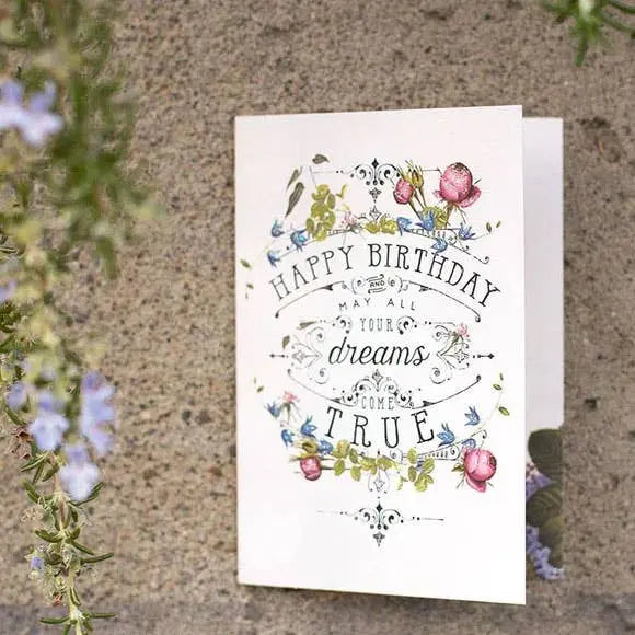 Happy Birthday Dreams Mini Card The Rooted Soul Wellness Co.