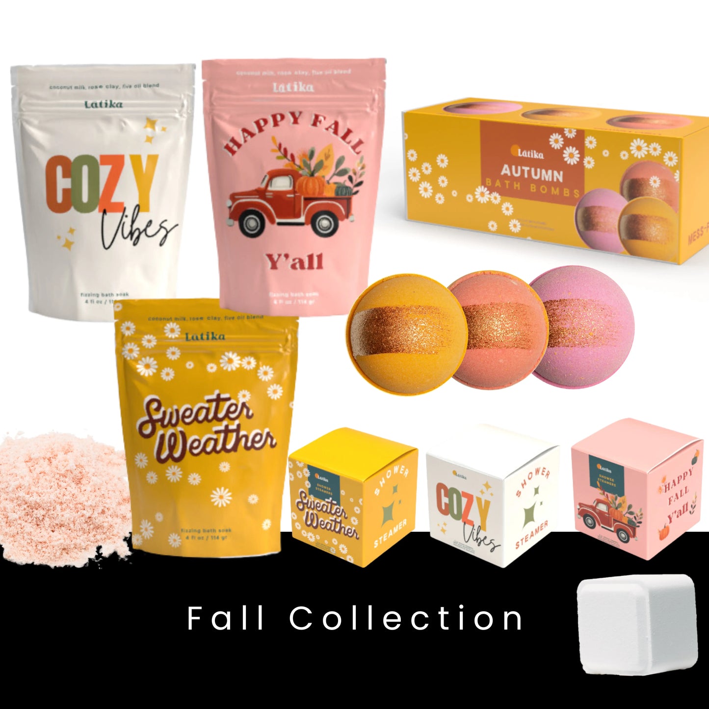 Fall - Sweater Weather Fizzing Bath Soak The Rooted Soul Wellness Co.