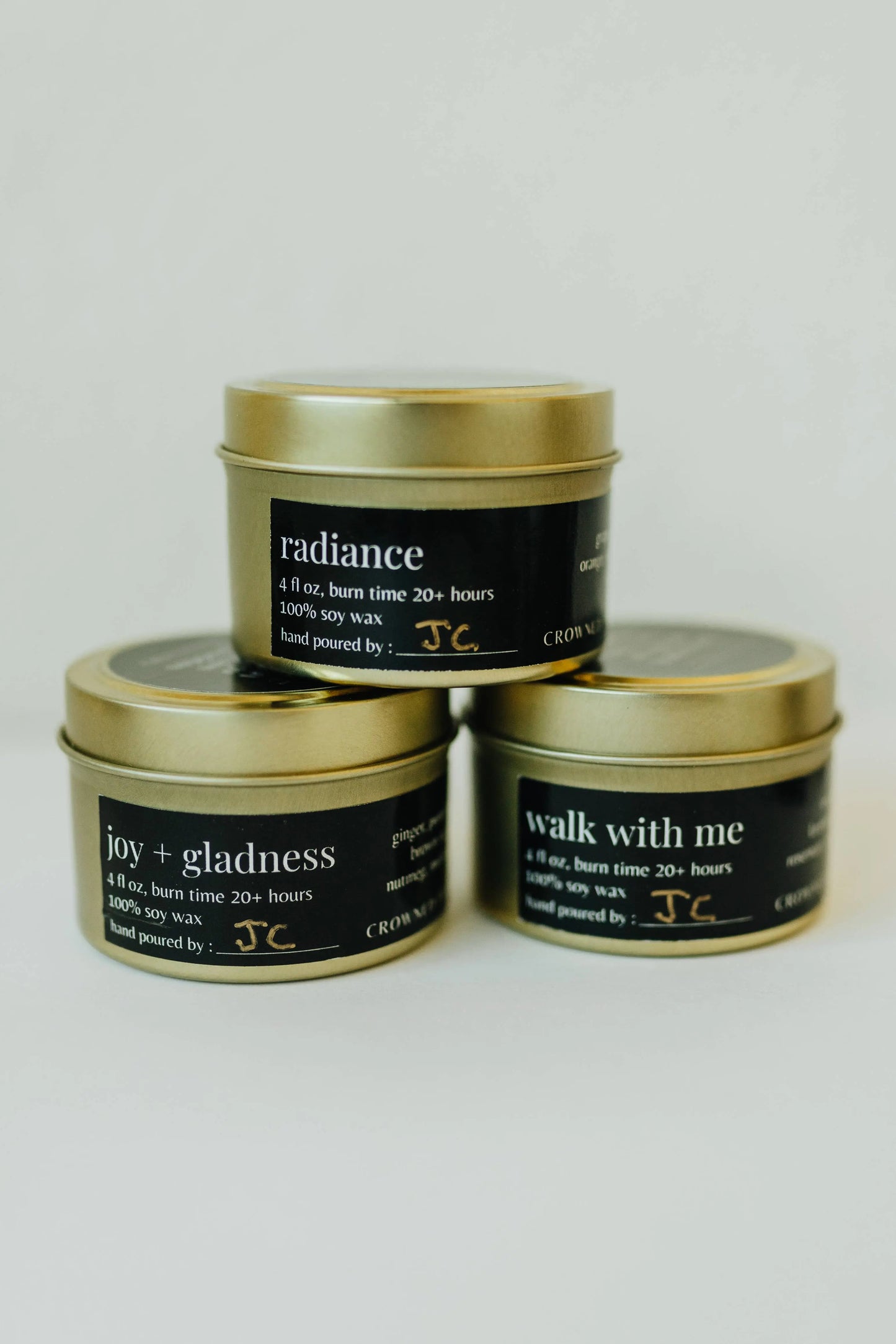 Joy + Gladness Candle - 4oz - Made by Survivors The Rooted Soul Wellness Co.