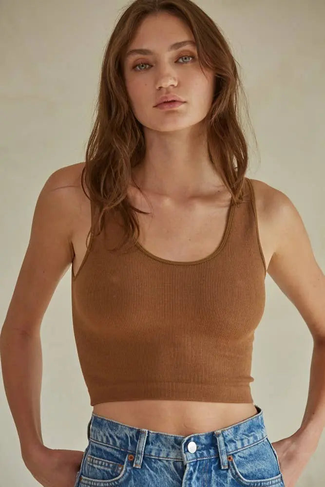 What's the Scoop Reversible Ribbed Knit Brami The Rooted Soul Wellness Co.