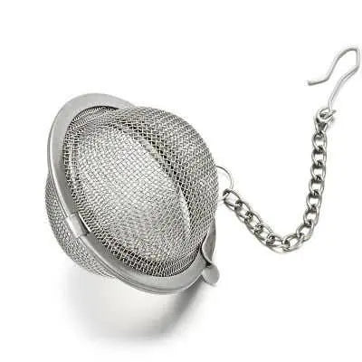 Tea Ball Infuser Stainless Steel Ball Mesh Loose Leaf Tea The Rooted Soul Wellness Co.