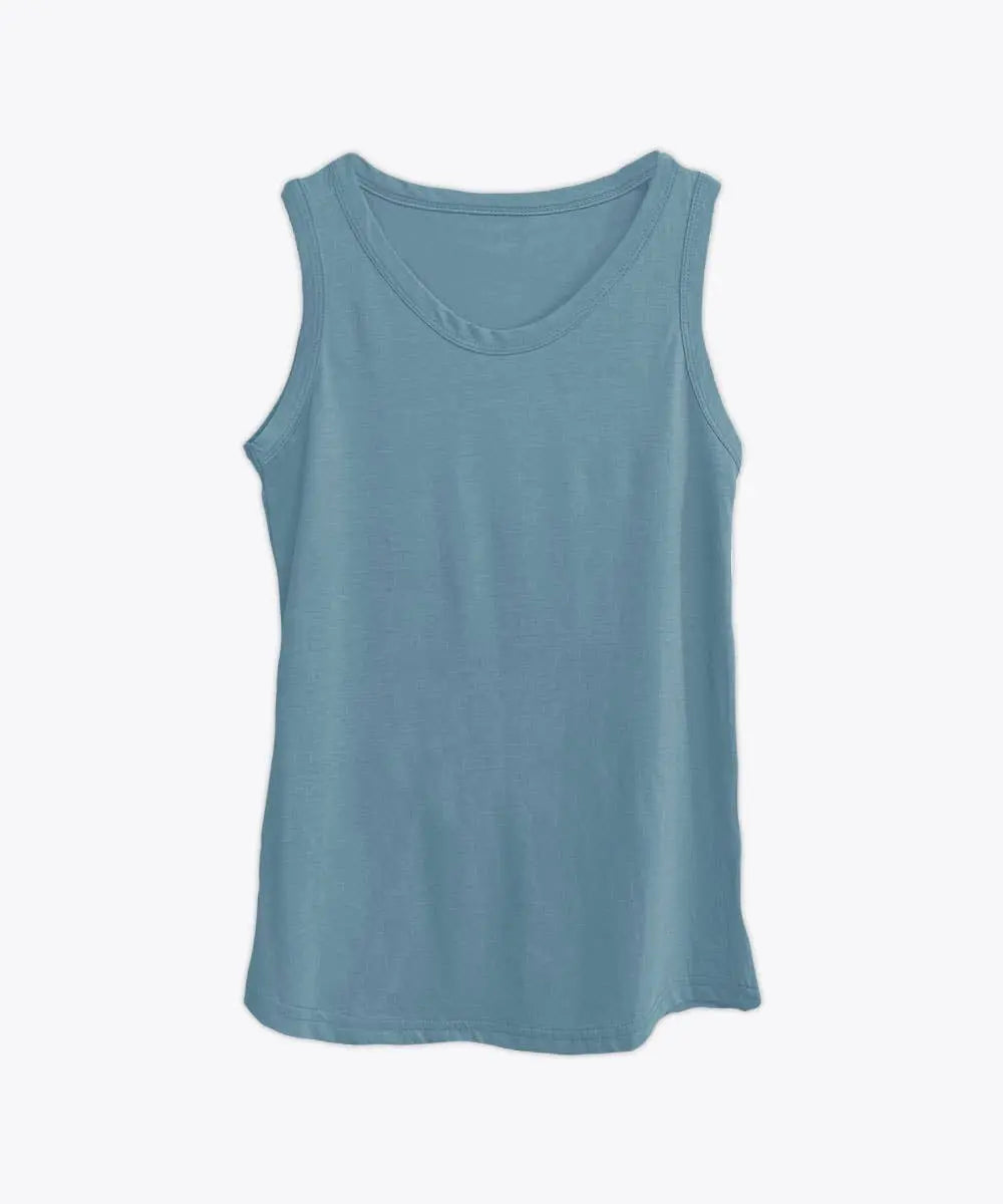 Cotton/Modal Flowy Tank by Clean Tee Factory The Rooted Soul Wellness Co.