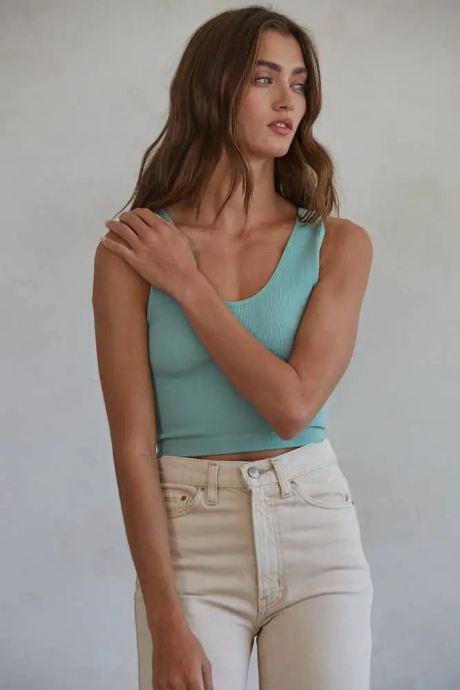 What's the Scoop Reversible Ribbed Knit Brami The Rooted Soul Wellness Co.