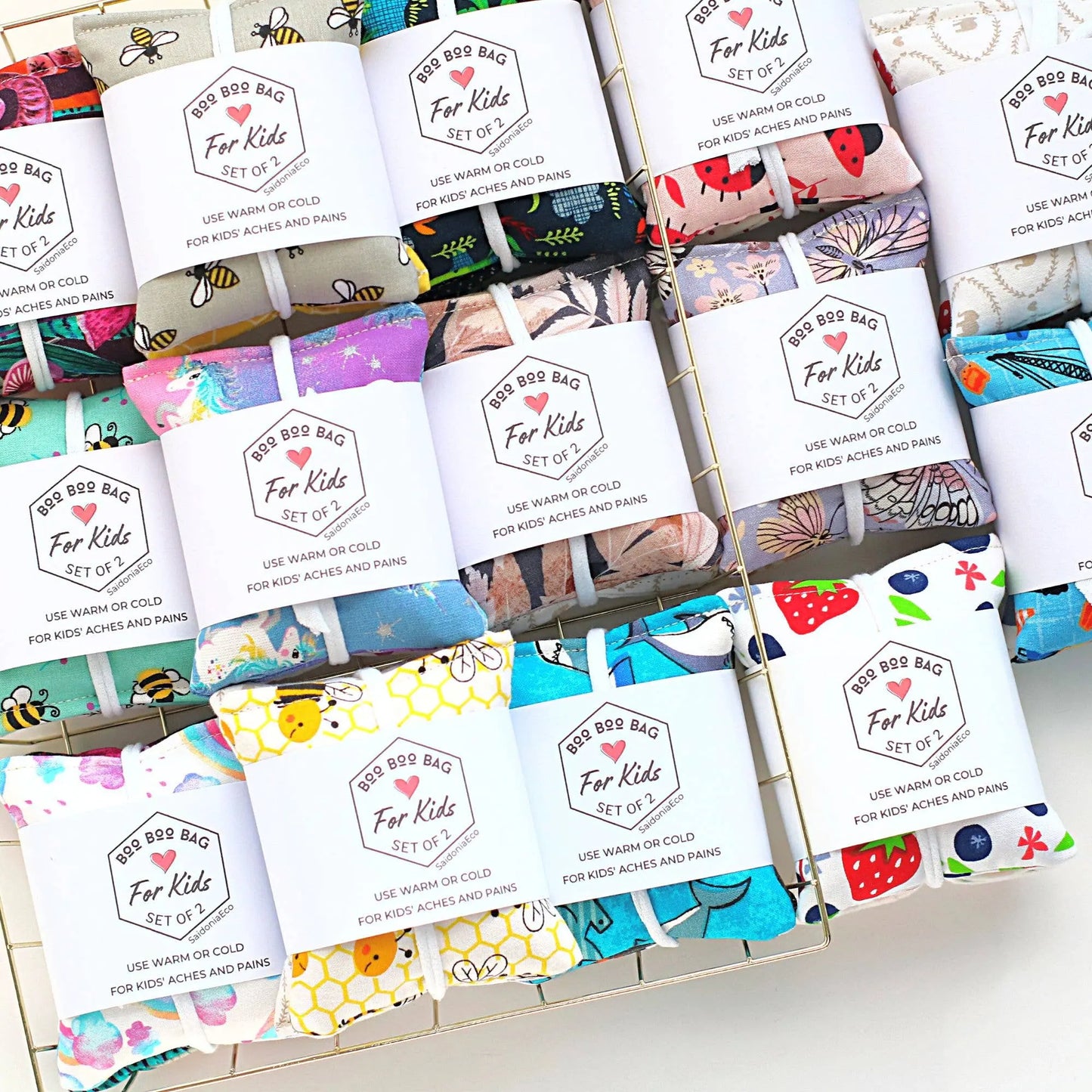 Boo Boo Bag For Kids - Hot Cold Rice Pack Minis Assorted The Rooted Soul Wellness Co.