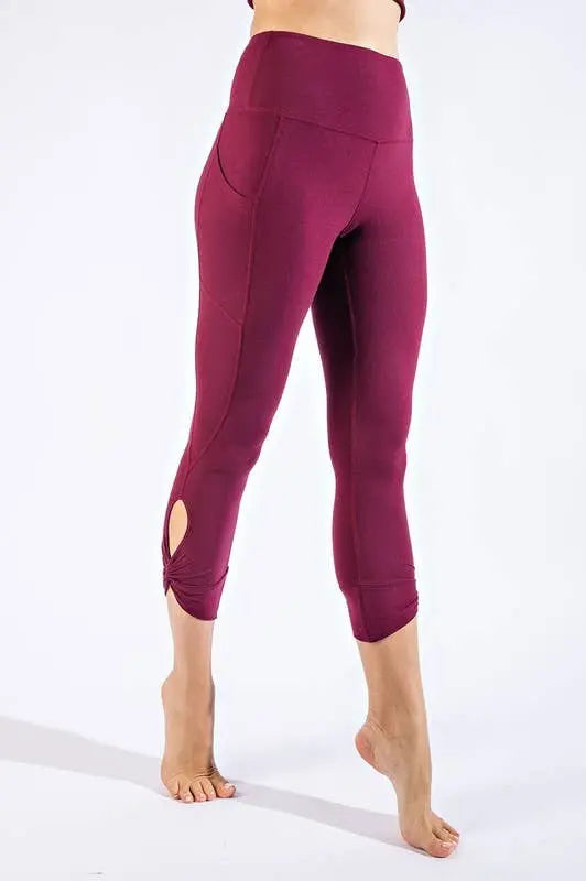 P4961PL37 Butter Soft Capri Yoga Leggings The Rooted Soul Wellness Co.