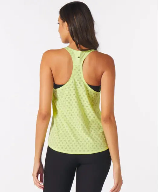 Glyder Keen Laser Cut Tank Honeydew The Rooted Soul Wellness Co.
