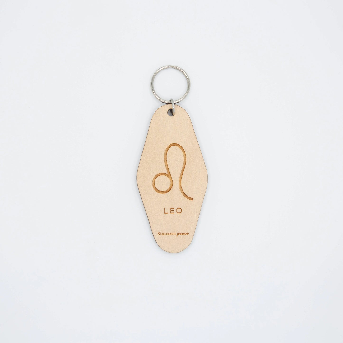 Zodiac Wooden Keychain The Rooted Soul Wellness Co.