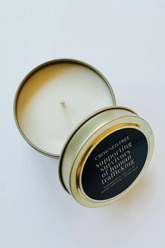 Joy + Gladness Candle - 4oz - Made by Survivors The Rooted Soul Wellness Co.