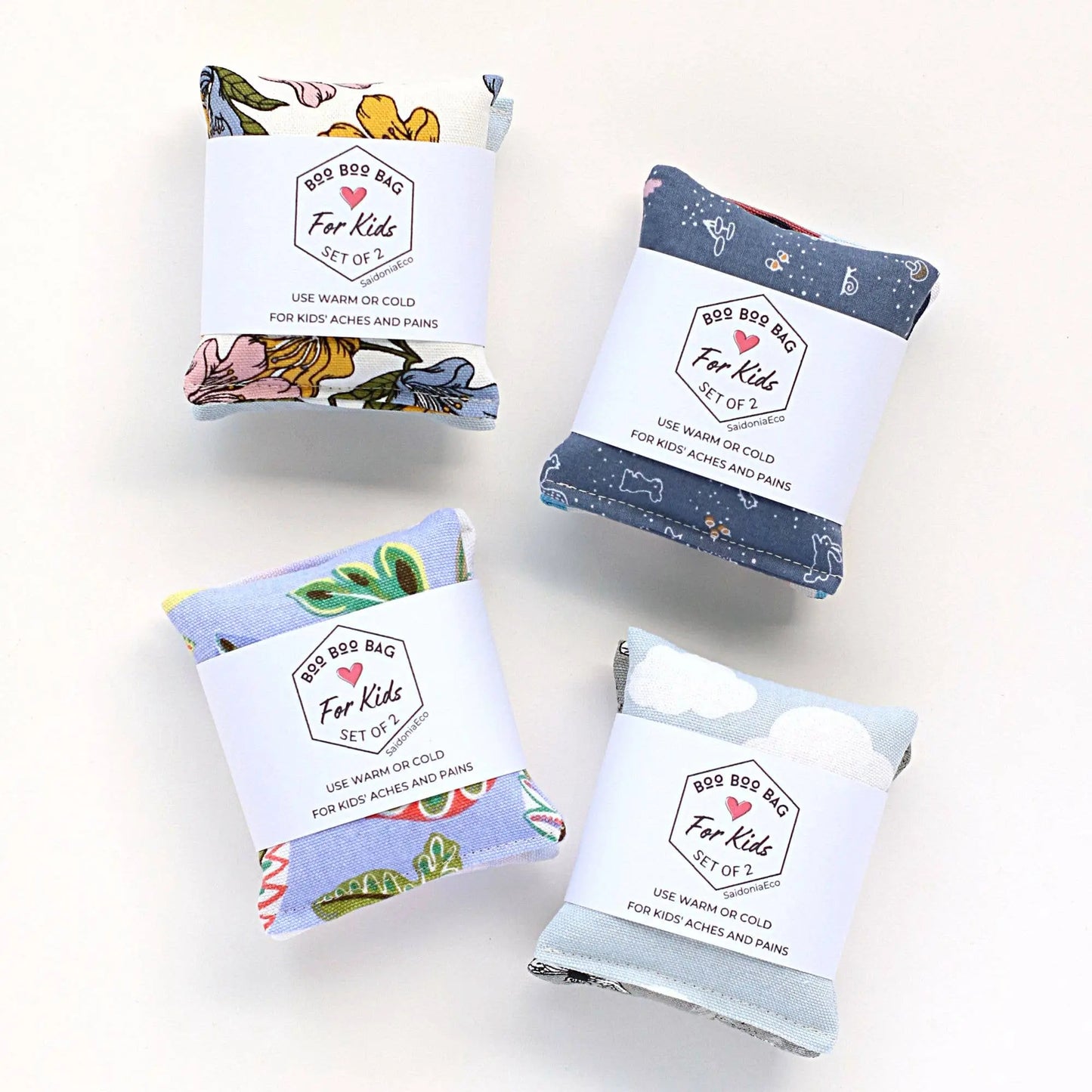 Boo Boo Bag For Kids - Hot Cold Rice Pack Minis Assorted The Rooted Soul Wellness Co.