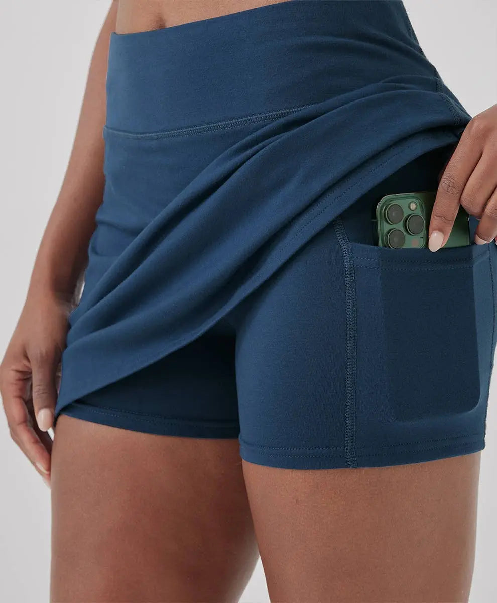 Women's On the Go-To Pocket Skort The Rooted Soul Wellness Co.