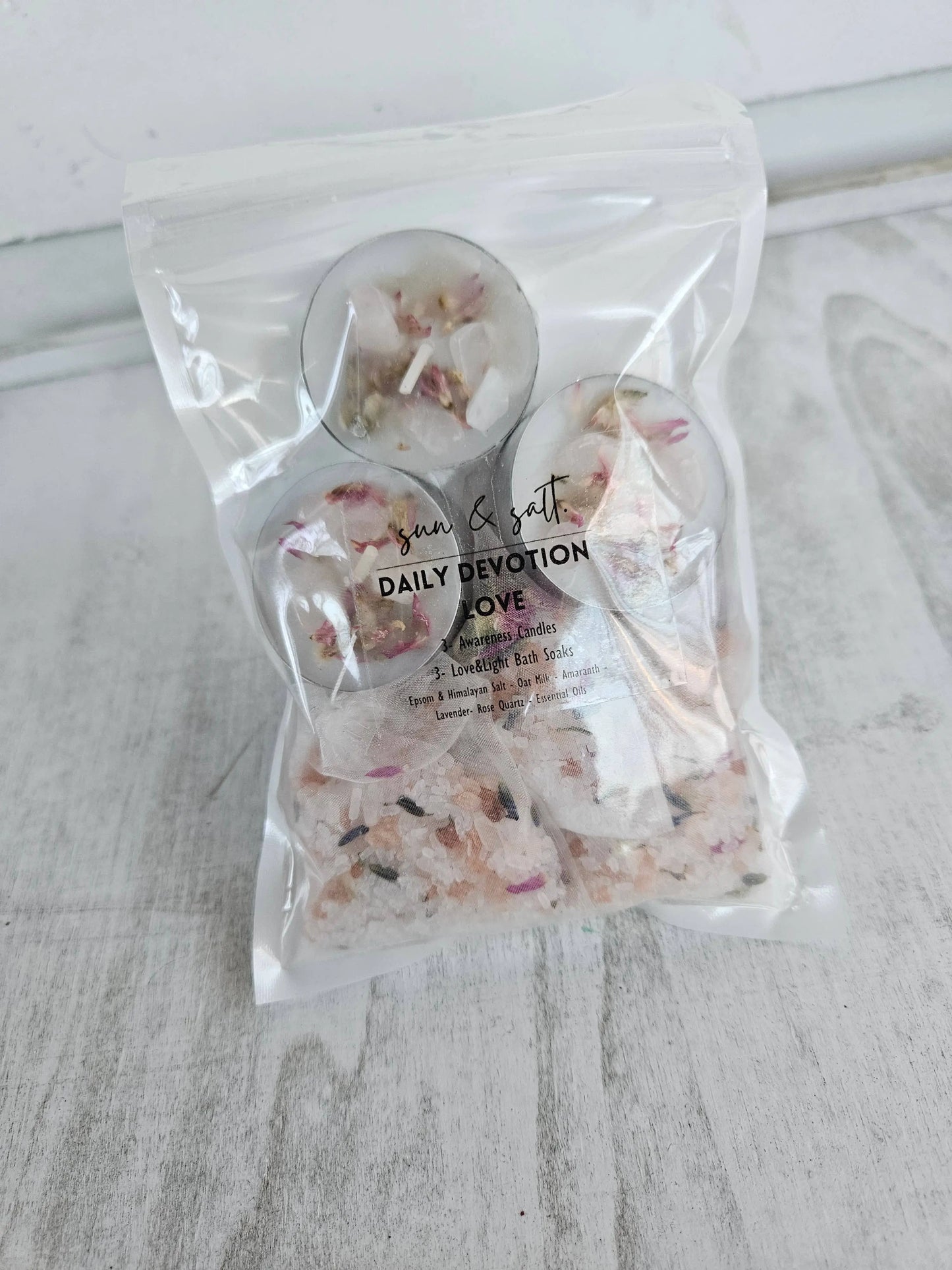 Lux&Lou - Daily Devotional - Love - Bath Kit - Bath Soak - Bath Salt Lux & Lou