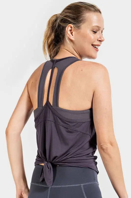 Open Back Tank Yoga Top Sunday Morning