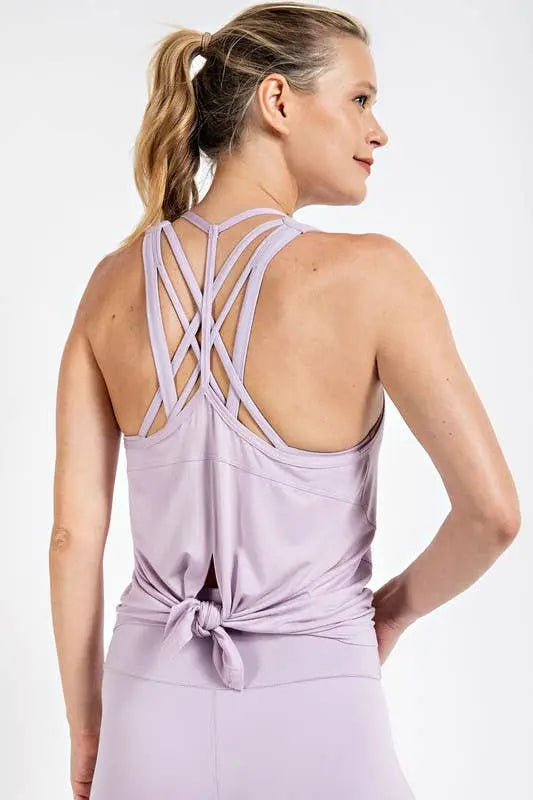 Open Back Tank Yoga Top Sunday Morning