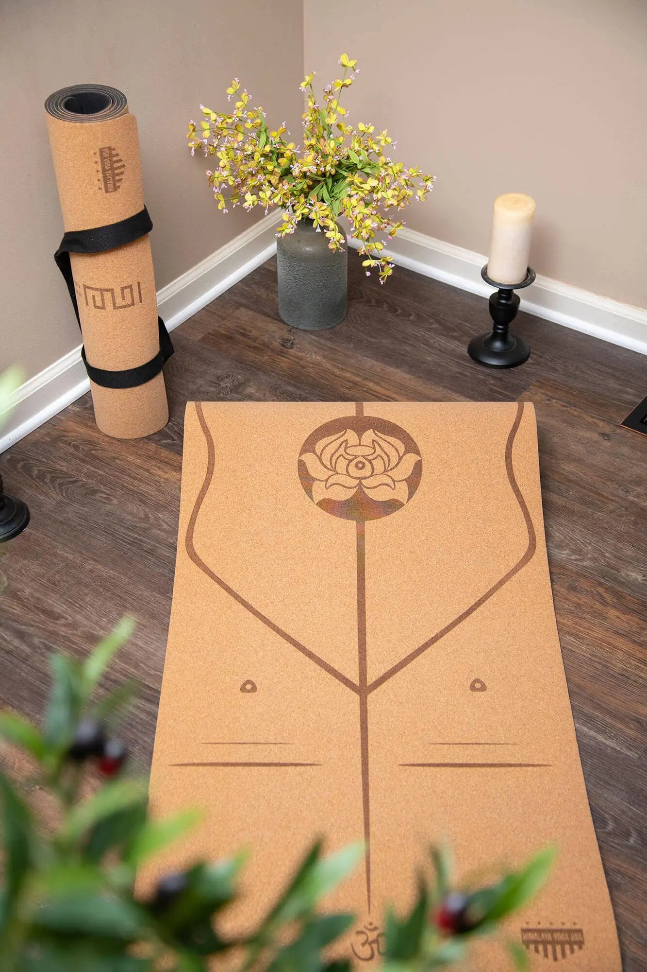 Himalaya Yoga USA - Lotus and Balance Cork Yoga Mat Himalaya Yoga USA