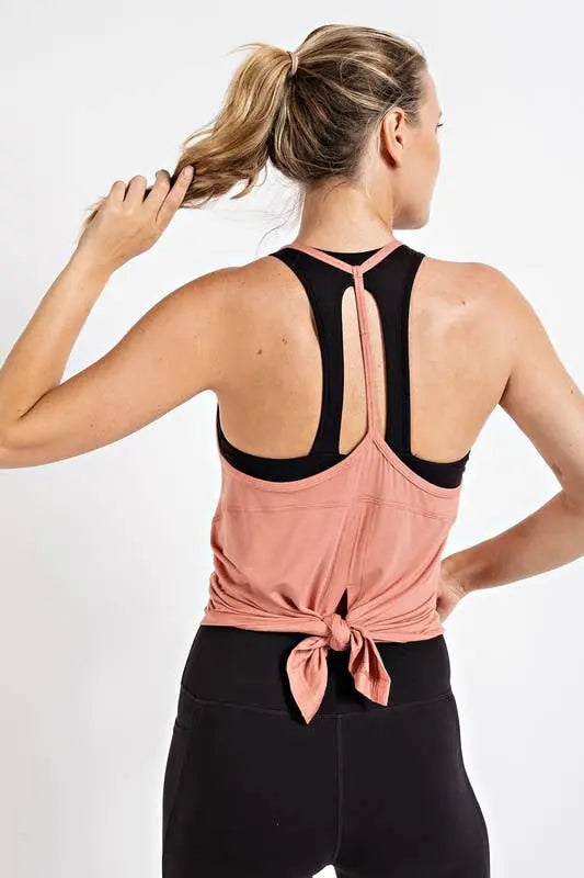 Open Back Tank Yoga Top Sunday Morning