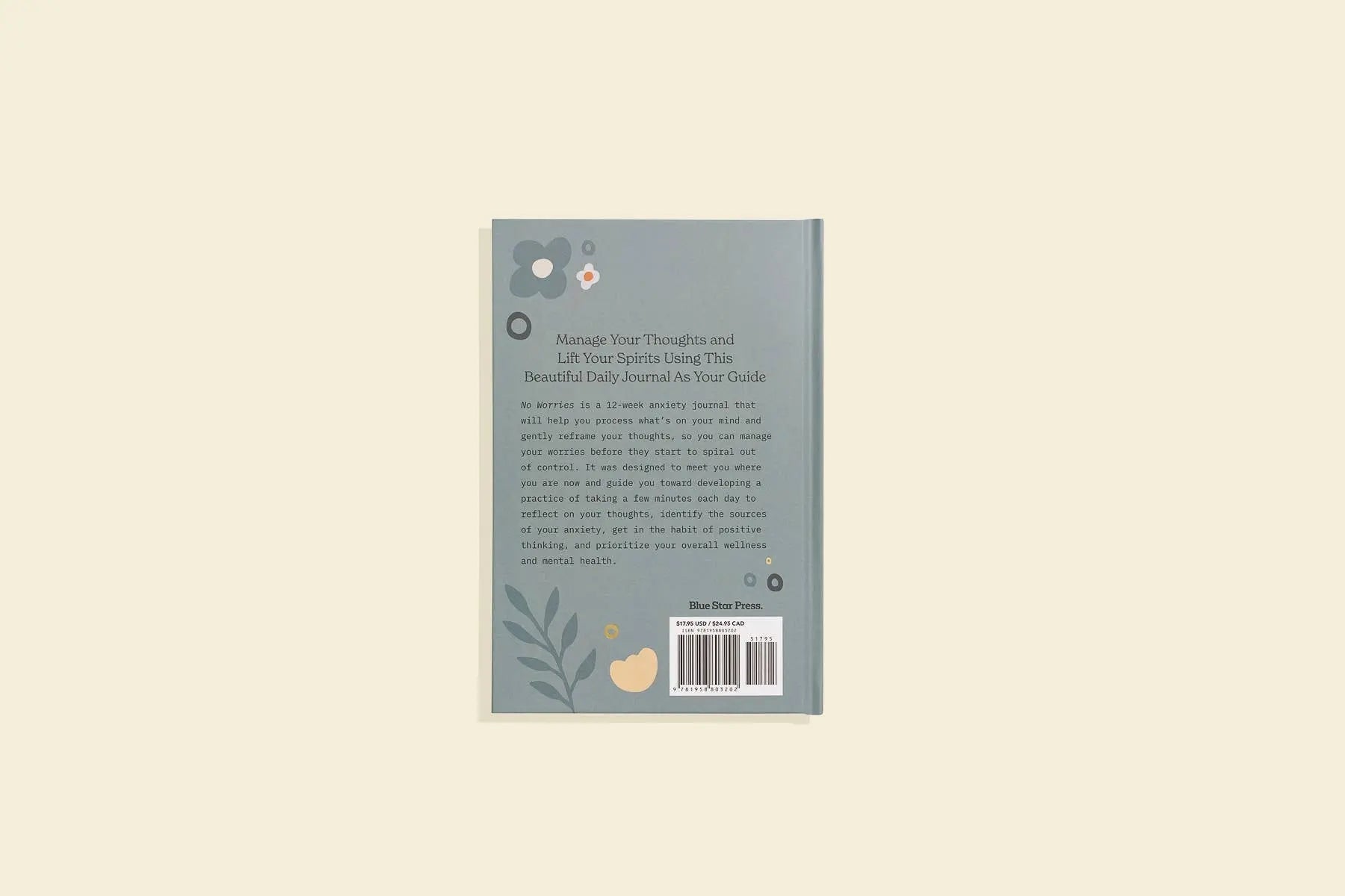 No Worries Anxiety Relief Journal The Rooted Soul Wellness Co.