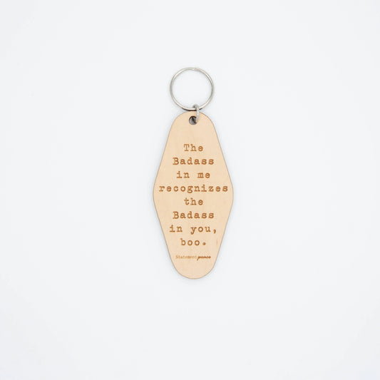 Statement Peace - Badass Keychain The Rooted Soul Wellness Co.