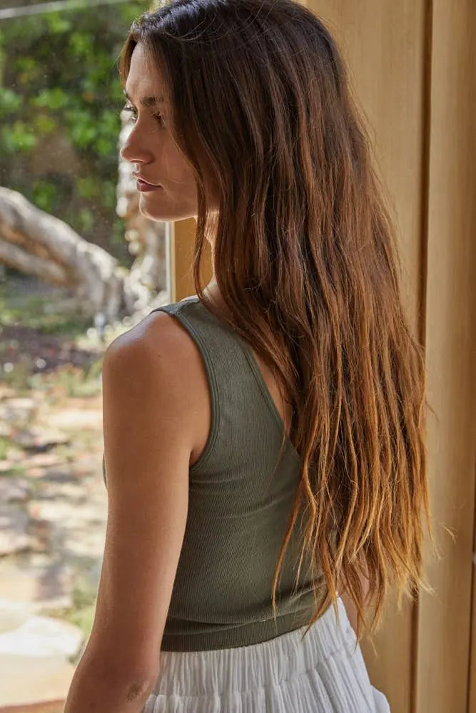 What's the Scoop Reversible Ribbed Knit Brami The Rooted Soul Wellness Co.
