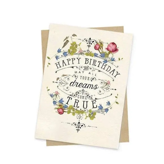 Happy Birthday Dreams Mini Card The Rooted Soul Wellness Co.