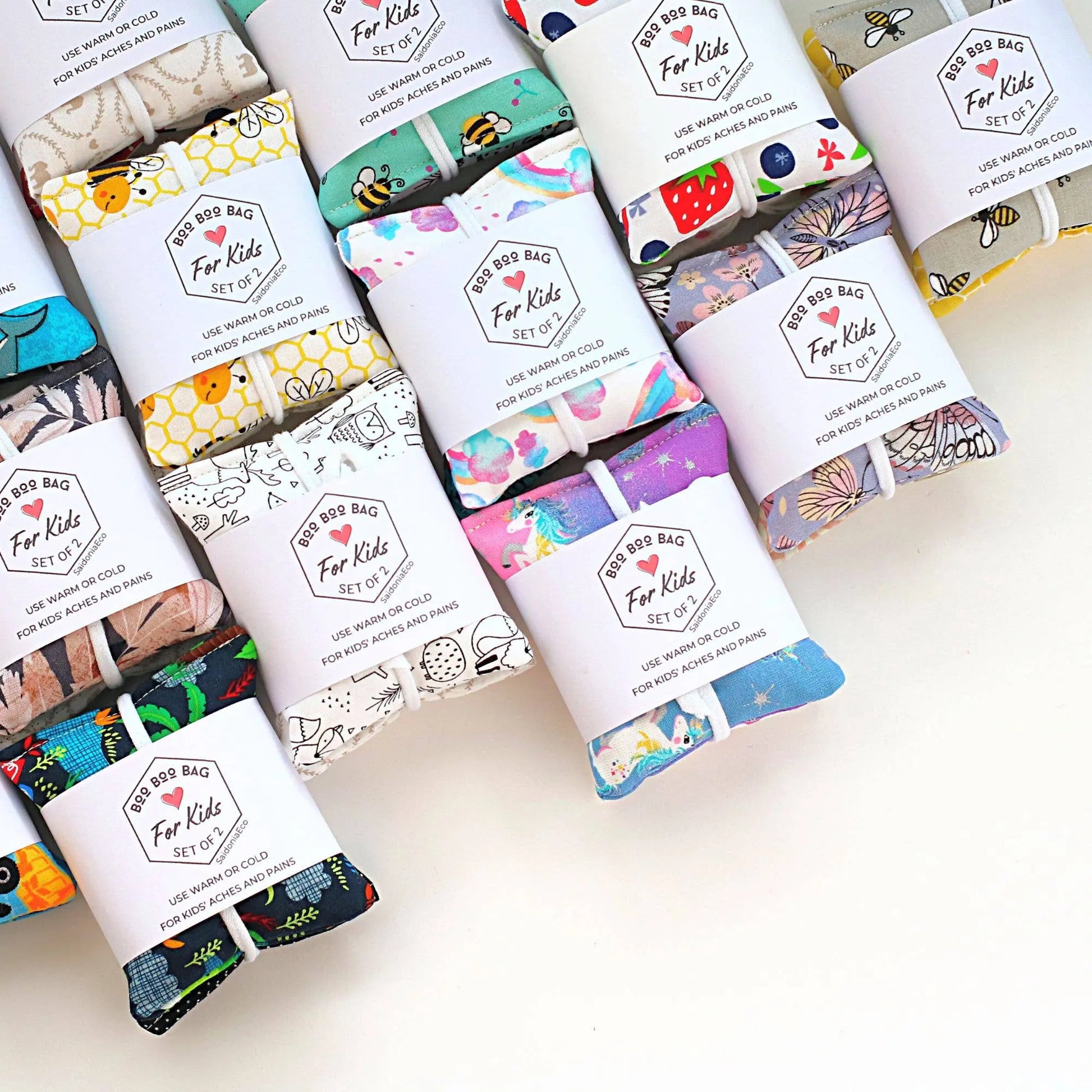 Boo Boo Bag For Kids - Hot Cold Rice Pack Minis Assorted The Rooted Soul Wellness Co.