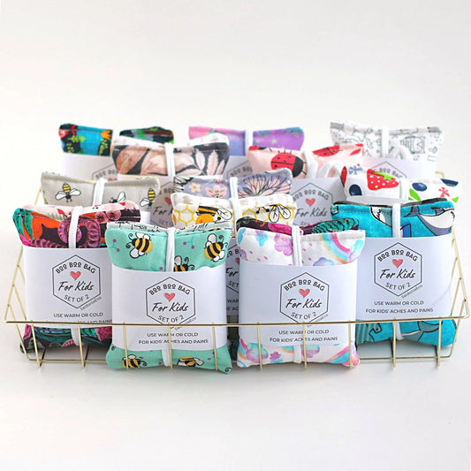 Boo Boo Bag For Kids - Hot Cold Rice Pack Minis Assorted The Rooted Soul Wellness Co.