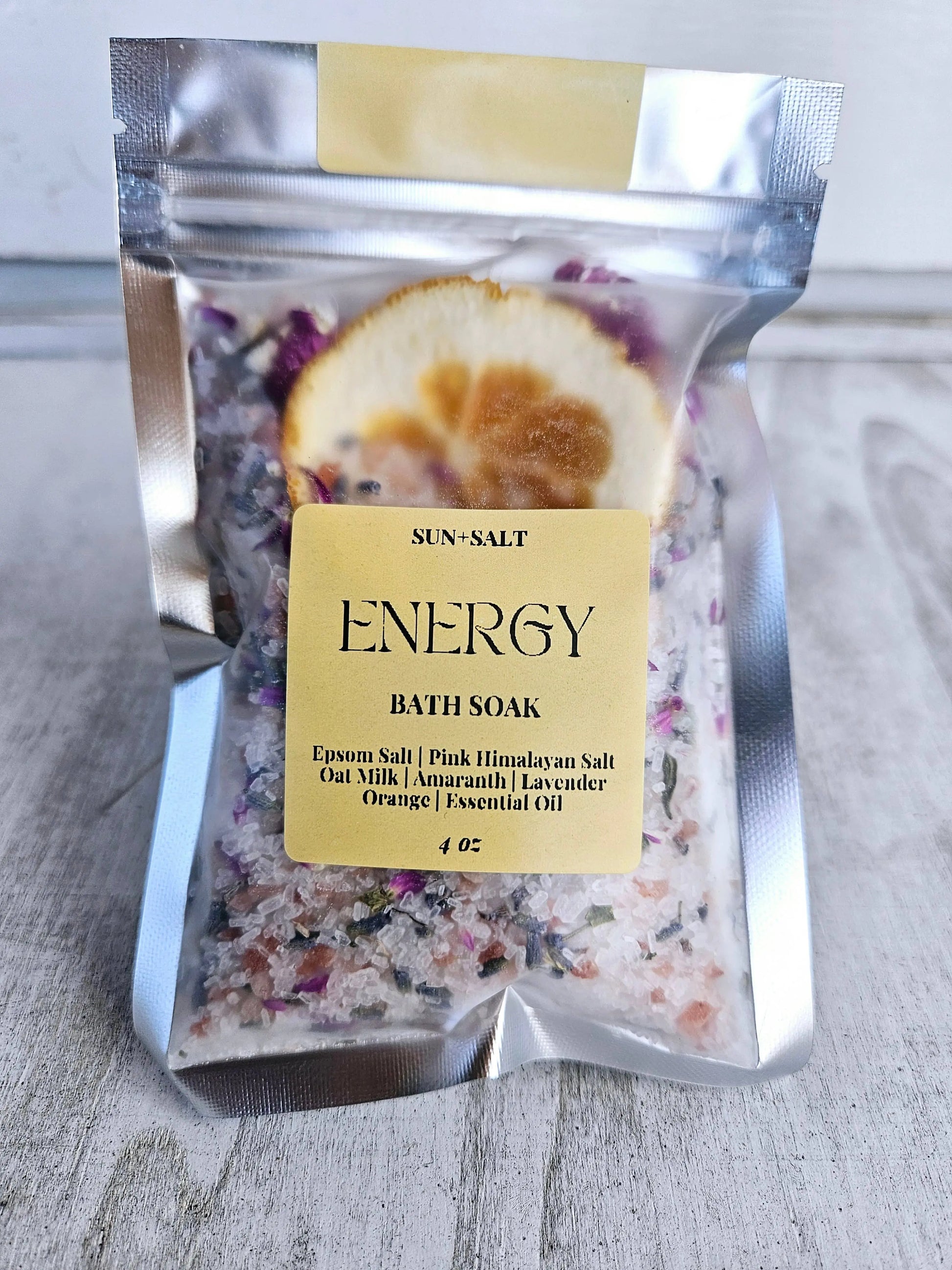 Lux&Lou - Energy Bath Soak - Bath Salt - Single Use The Rooted Soul Wellness Co.