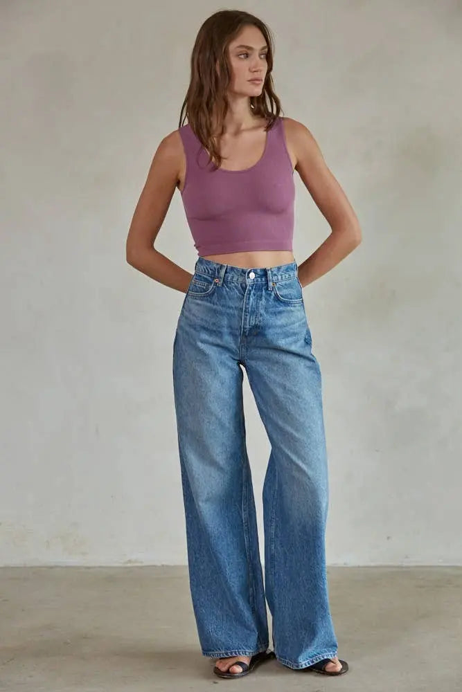 What's the Scoop Reversible Ribbed Knit Brami The Rooted Soul Wellness Co.