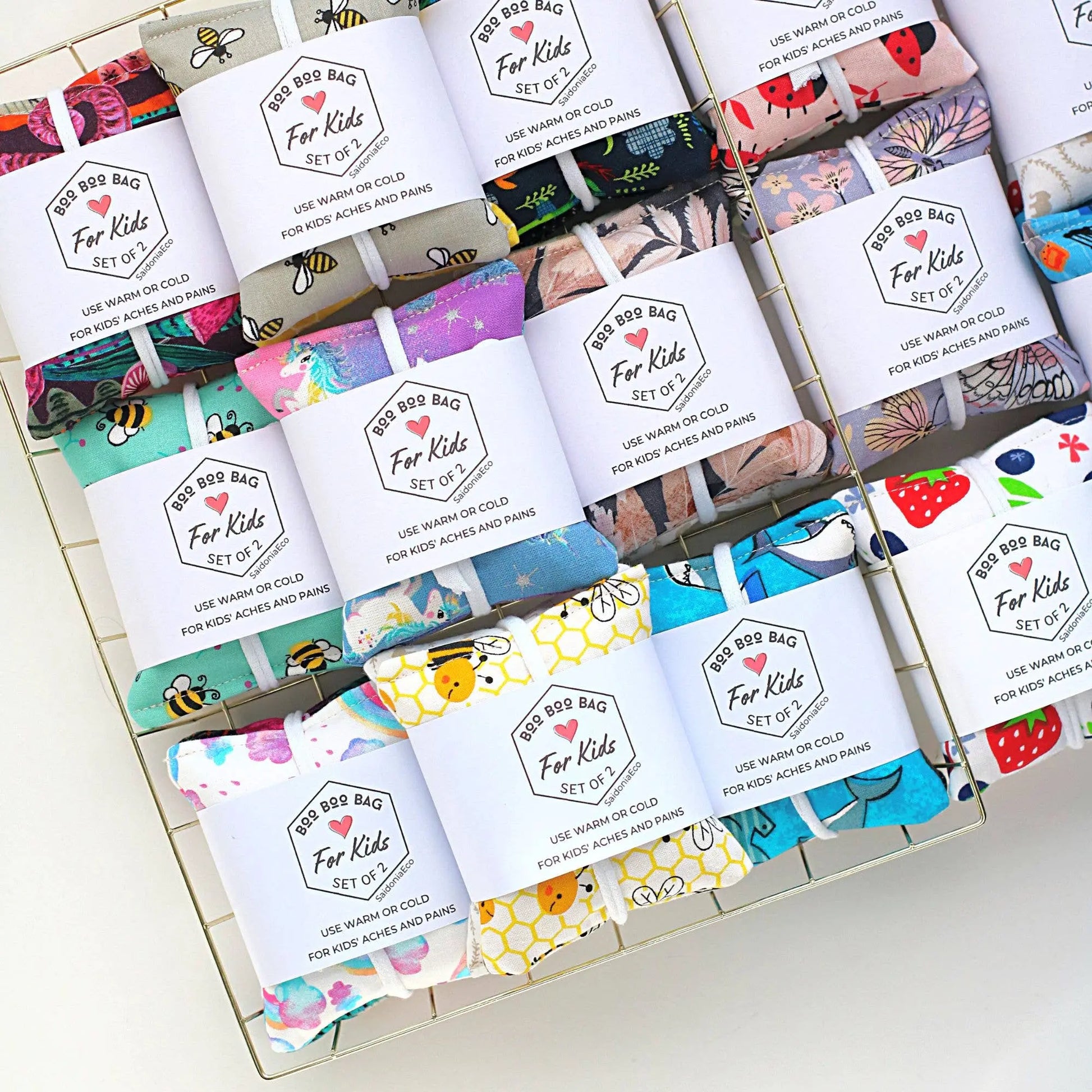 Boo Boo Bag For Kids - Hot Cold Rice Pack Minis Assorted The Rooted Soul Wellness Co.