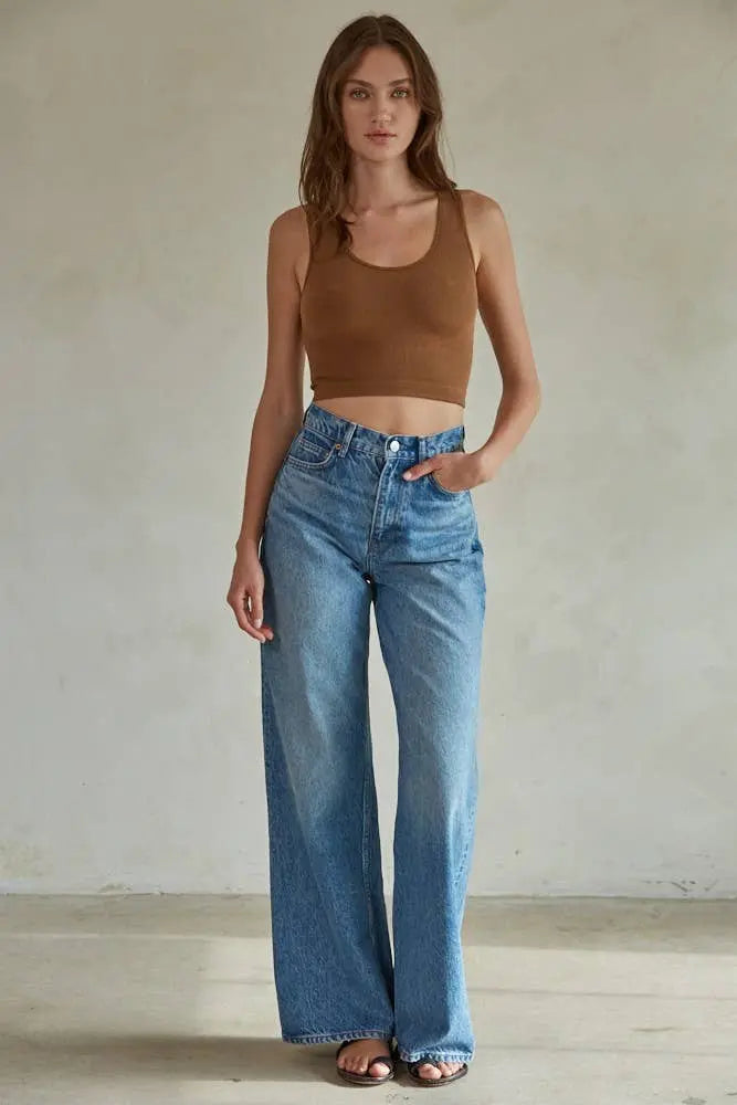 What's the Scoop Reversible Ribbed Knit Brami The Rooted Soul Wellness Co.