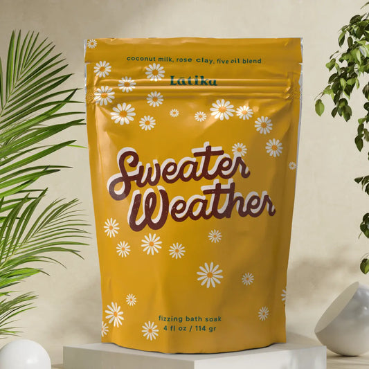 Fall - Sweater Weather Fizzing Bath Soak The Rooted Soul Wellness Co.