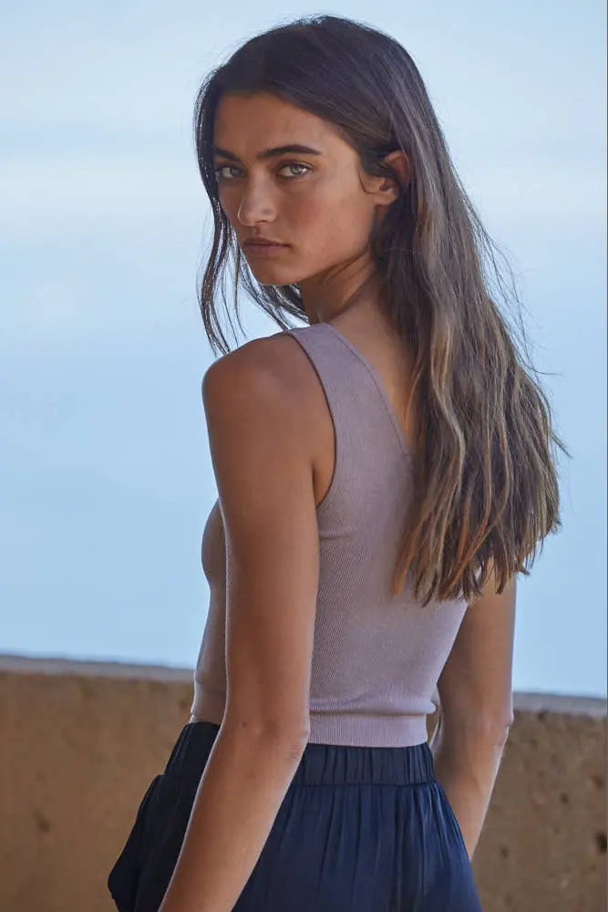 What's the Scoop Reversible Ribbed Knit Brami The Rooted Soul Wellness Co.