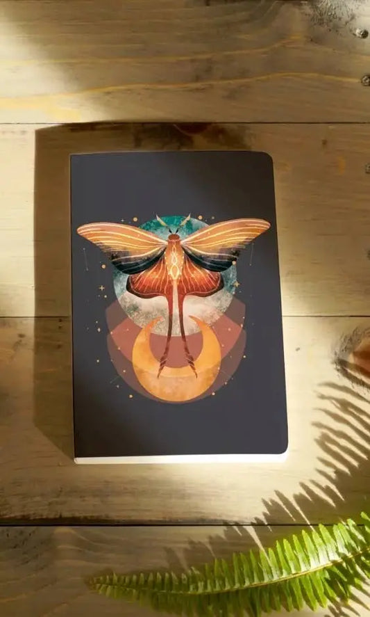 Denik - Cosmic Moth Layflat Journal Notebook Denik
