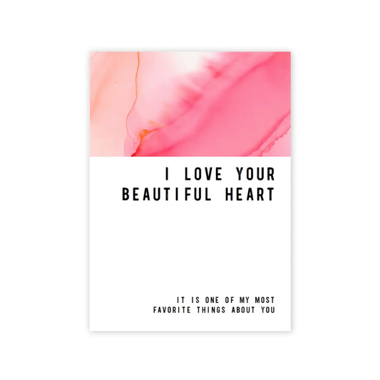 Your Beautiful Heart Greeting Card warm human