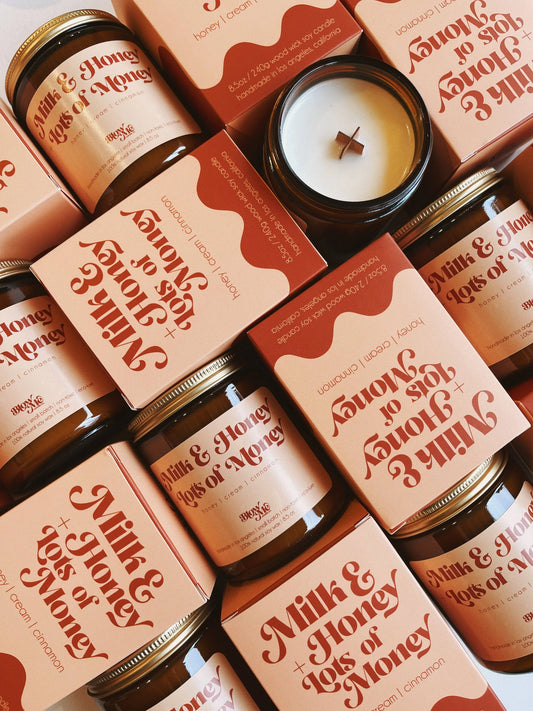 Milk & Honey + Lots Of Money Blow Me Candle Co.