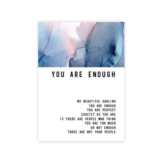 You Are Enough Greeting Card warm human